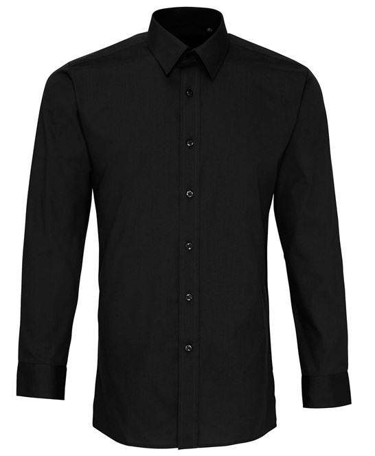 Long Sleeve Poplin Fitted Shirt