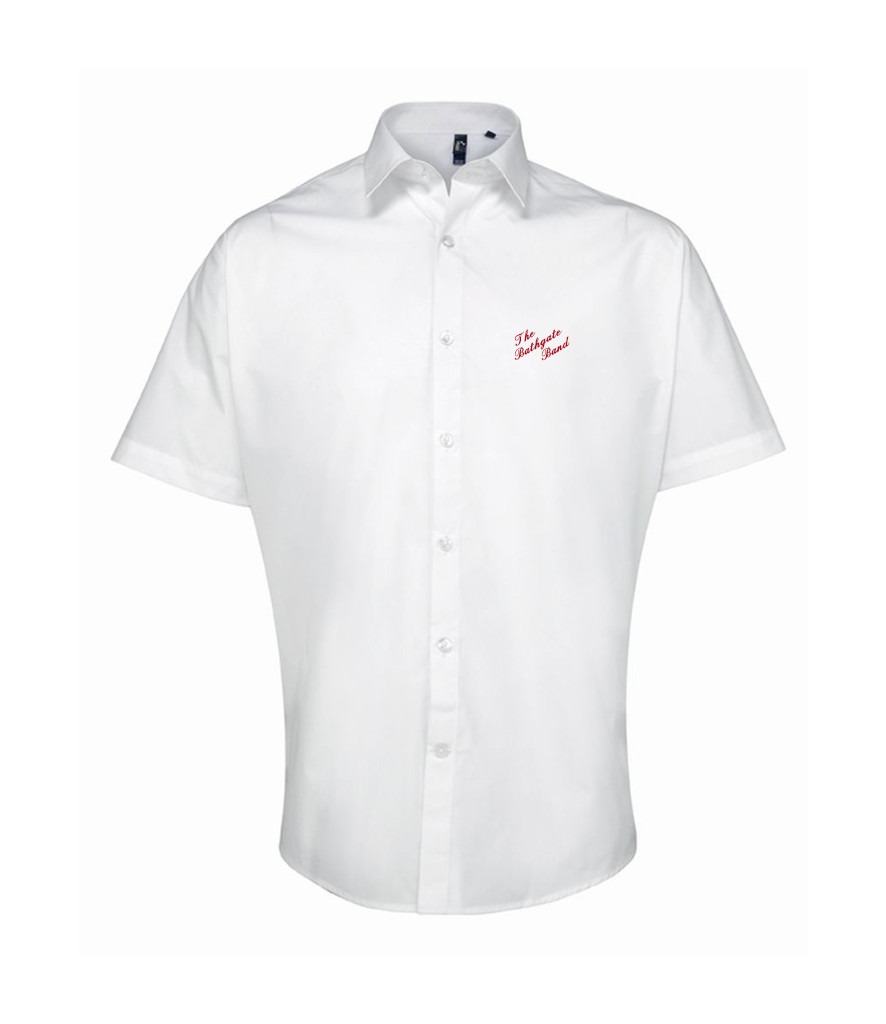 Premier Supreme Short Sleeve Poplin Shirt (Bathgate Band)