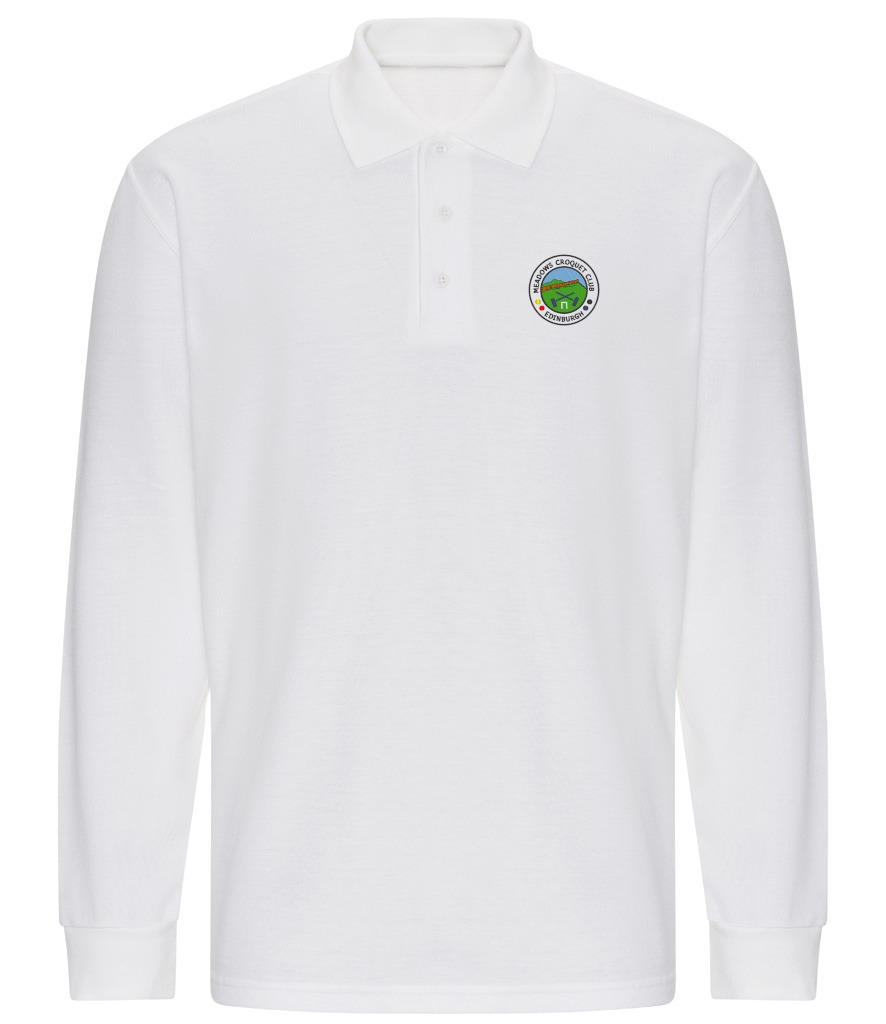 Pro Long Sleeve Piqué Polo Shirt (Meadows Croquet Club)