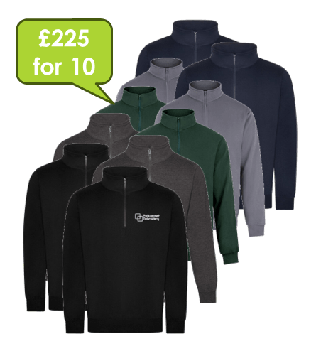 Pro 1/4 Neck Zip Sweatshirt Bundle